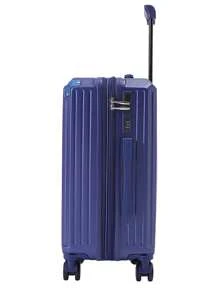 Hand Luggage Top, Top, Top.. New Suitcase With Portable Charger Adapter System, USB Port, High Quality Polycarbonate With Metal Protection, Anti-Theft Zipper, Lock With International Flight Code, 360° Double Wheels With Extender And Metal Handle - Màu xanh lam - Xem 5