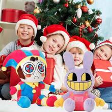 NEWKIBOU Amazing Digitals Circus Peluche de Juguete, 2 Piezas Digital Circus Peluche Muñeca, Juguete De Payaso De Peluche, Circo Digital Plushie, Digital Circus Plush Toy, Regalos para Niños y Niñas,Kit 2 Muñecos De Peluche El Asombroso Circo Digital, Lindo Dibujo Animado De Peluche Juguetes De Colección Para Niños Niñas (25cm/9.8in) - 2 piezas - Ver 5