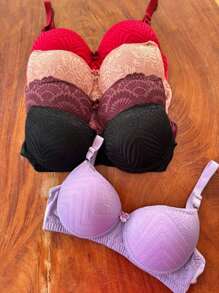 Plus Size Bras & Bralettes - Màu Hồng baby - Xem 2