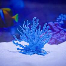 1pc Simulated Small Coral Tree PVC Aquarium Decoration Coral Grass Fluorescent Coral For Mini Landscape - Multicolor - View 3