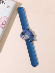 Reloj de cuarzo infantil con diseño lindo de tiburón - Azul Marino - Ver 2