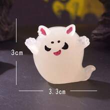 1/7pcs New Halloween Reaper Vampire Night Light Mini Landscape Ornament For Car Interior Decoration, Fairy Garden Accessory, Desk Decoration, Party Decoration - Multicolor - View 17
