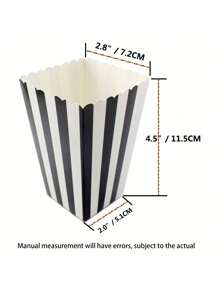 5pcs/10pcs/12pcs/20pcs/30pcs/50pcs Anti-Leakage Popcorn Bags, Paper Grocery Bags, Candy Gift Bags, Fast Food Containers, Popcorn Holders, Onion Rings, Popcorn Snack Boxes, Popcorn Paper Bags, Kraft Paper Bags, Suitable For Party, Movie Night, Birthday, Holiday, Gathering, Christmas Gift - Multicolor - View 7