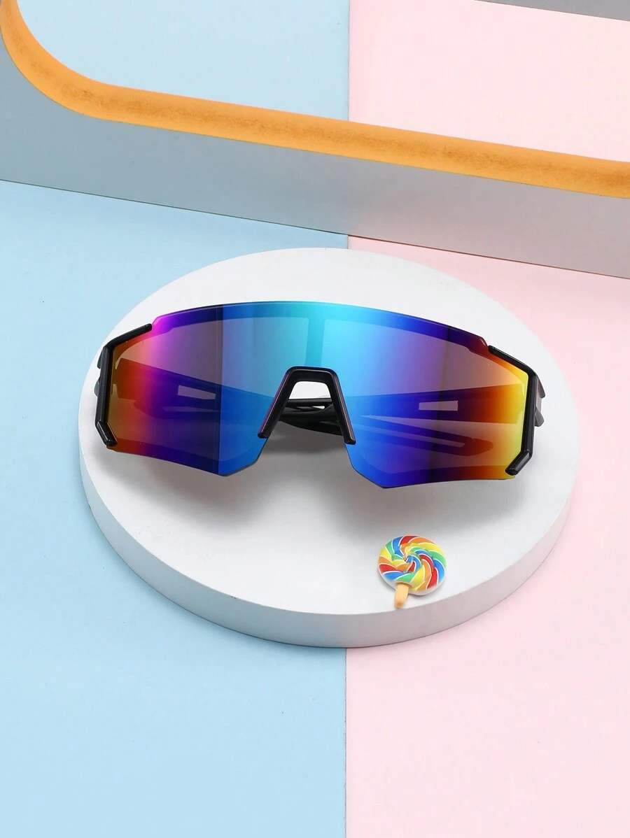 1 Pair Modern Sports Fashion Glasses For Kids, Suitable For Boys And Girls Outdoor Activities, Travel, Holiday And Birthday Gift