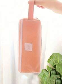 Hộp đựng bút chì hai lớp trang nhã và rộng rãi: Hoàn hảo cho phong cách và tổ chức cao cấp ở trường học hoặc văn phòng (Chữ cái ngẫu nhiên) - Nhiều màu - Xem 4