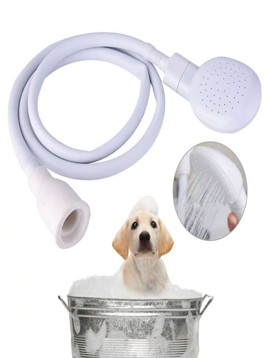 Multifunctional Faucet Shower Sprinkler Drain Filter Hose Sink Wash Head Shower Extender Bathroom Pet Bath Cleaning Supplies - White - View 1