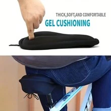 1 Máy Tính 3D Xe Đạp Ghế Thoải Mái Miếng Bọt Biển Dày Xốp Thích Hợp Cho Núi Và Xe Đạp Ngoài Trời - màu đen - Xem 8