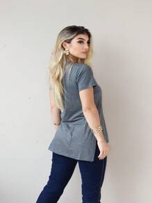 Women T-Shirts - Màu xám đen - Xem 4