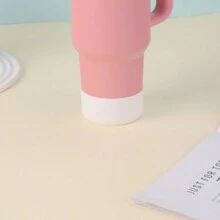 1pc 1200ML Stainless Steel Double Layer Vacuum Insulated Outdoor Sports Car Big Capacity 40OZ Second Generation Thermal Cup With Multiple Color Spray Paint & 1pc PP Straw. Suitable For Parties & Gifts, And Cup Brush, Silicone Straw And Base Mat Accessories Are Available For Separate Purchase.