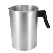 3L Capacidad Olla de Derretir Cera, Derretidor de Cera Estilo Caldera, Jarra de Verter a Prueba de Fugas, Derretidor de Cera de Soja - Plateado - Ver 13