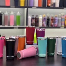 304 tazas térmicas de acero inoxidable altavoces Bluetooth tazas de cerveza de sonido portátiles tazas de automóviles de helado al aire libre - Blanco - Ver 2