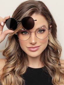 Women Eyeglasses - 金黑色 - 查看 1