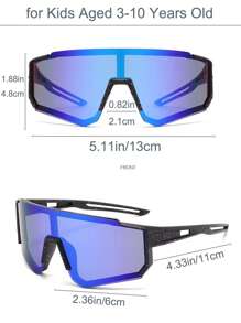 1 件彩色儿童骑行眼镜，适合 3-10 岁儿童，户外运动眼镜，大号彩色镜框 - 送给孩子的完美礼物 - 兒童 - 查看 13