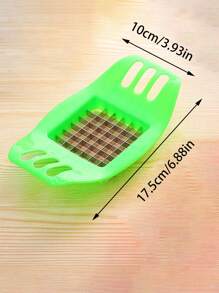 1/2 piezas Cortador de verduras multifuncional de cocina, rebanador de papas fritas y patatas casero - Multicolor - Ver 2