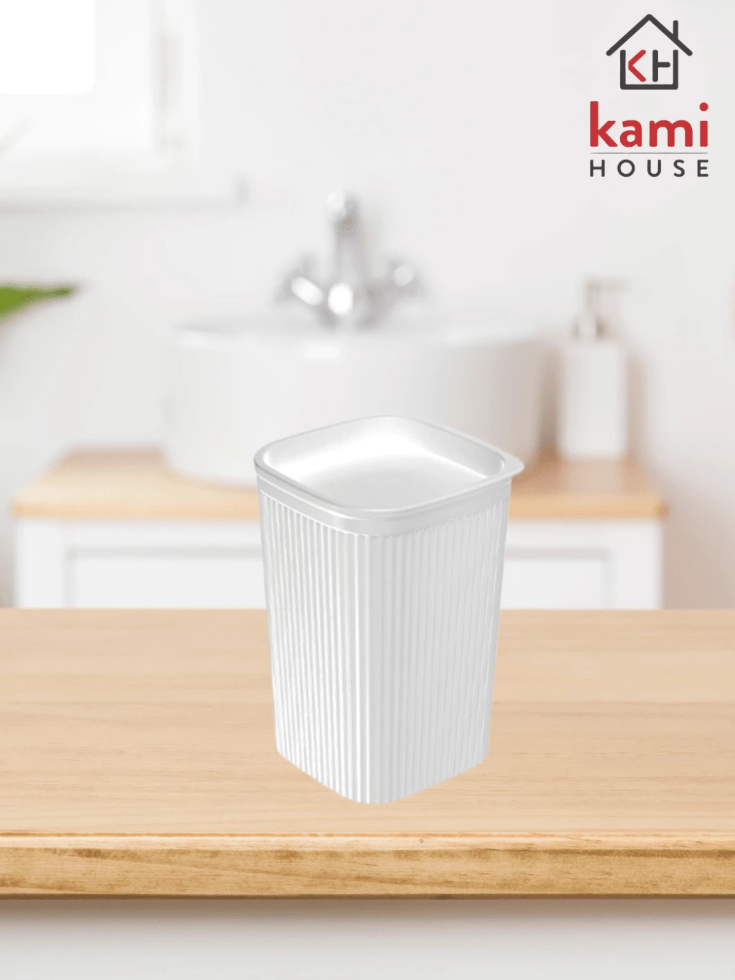 Cotton Swab Holder And White Cotton Classic Frisos Plasutil - 白色 - 查看 1