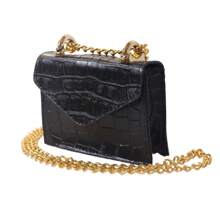 Small Delicate Women's Shoulder Bag - 黑色 - 查看 1