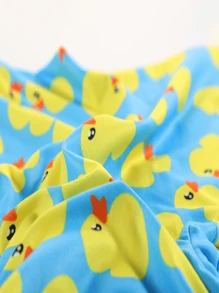 1pc Men's Fashion Cartoon Duck Pattern Printed Breathable Quick Dry Stretchy Boxer Briefs - Multicolor - View 6