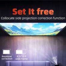 2024新款超清1080P智能5G双频投影仪家用卧室4K超高清投影墙高清小型家庭影院电脑屏幕投影健身办公室户外露营室网吧客厅宿舍学生微型投影仪 - 英規插(220-240V) - 查看 10
