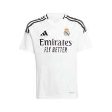 Adidas Biała replika koszulki domowej Realu Madryt 2024/25 dla dużych chłopców i dziewcząt - Biały - Zobacz 5