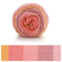 1 件装 100 克蛋糕纱彩虹纱分段染色 5 股牛奶纱 DIY 手工编织 - 彩色 - 查看 12