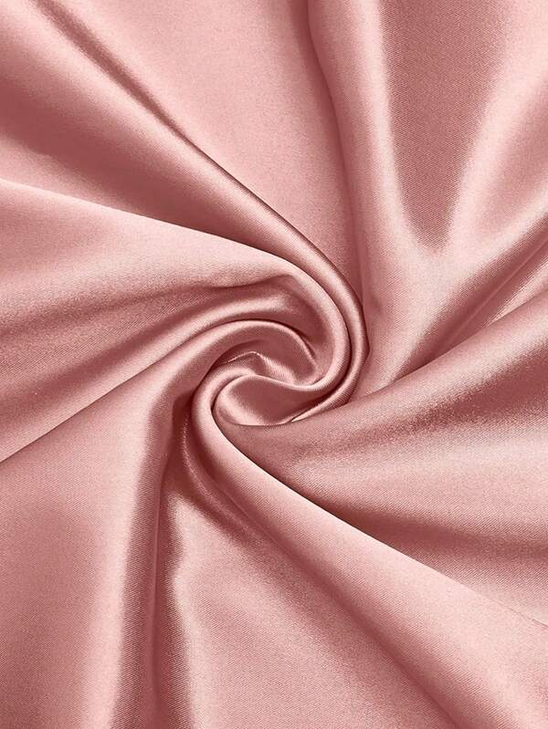 1pc Pink Satin Fabric, DIY Gift Wrapping, Dress, Shirt, Chinese Traditional Costume, Qipao, Wedding Dress Material, Suitable For Weddings, Parties, Room Decoration