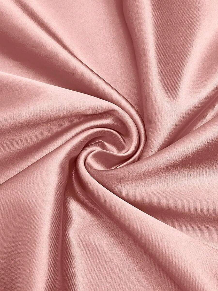 1pc Pink Satin Fabric, DIY Gift Wrapping, Dress, Shirt, Chinese Traditional Costume, Qipao, Wedding Dress Material, Suitable For Weddings, Parties, Room Decoration
