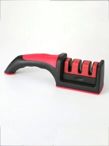 1 pieza Afilador de cuchillos multifuncional negro/rojo para el hogar, piedra de afilar para ajuste rápido del ángulo con afilado automático para tijeras y cuchillos, se incluye en empaque aleatorio de caja o bolsa - Multicolor - Ver 4