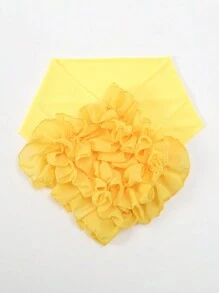 1 chiếc khăn quàng cổ in họa tiết thời trang đa năng dành cho nữ, khăn quàng cổ giữ ấm hàng ngày ngày lễ tình nhân - 05-Vàng - Xem 3