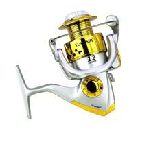 1 Máy Câu Quay Với Ống Hợp Kim Kẽm, Ổ Đĩa Kim Loại, Tỷ Lệ Bánh Răng 5.2:1 Trục Trước Bằng Kim Loại, Siêu Mịn, Thích Hợp Cho Du Lịch, Người Mới Bắt Đầu - Vàng - Xem 9