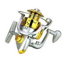 1 Máy Câu Quay Với Ống Hợp Kim Kẽm, Ổ Đĩa Kim Loại, Tỷ Lệ Bánh Răng 5.2:1 Trục Trước Bằng Kim Loại, Siêu Mịn, Thích Hợp Cho Du Lịch, Người Mới Bắt Đầu - Vàng - Xem 10