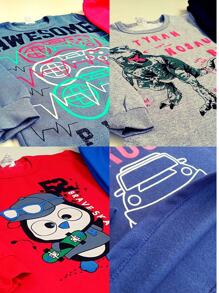 6 Pieces Children's Sweatshirt Boys Winter Set Boys Kids Fast Shipping - 3 Tops + 3 Pants - Nhiều màu - Xem 6