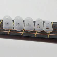5 piezas Protectores de dedo para guitarra, fundas de silicona antideslizantes para dedos de guitarra, accesorio de guitarra - Multicolor - Ver 7