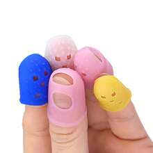 5 piezas Protectores de dedo para guitarra, fundas de silicona antideslizantes para dedos de guitarra, accesorio de guitarra - Multicolor - Ver 4