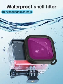 1 pieza Filtro subacuático para GoPro 10/GoPro Hero 9 Accesorios de cámara de acción impermeable - Multicolor - Ver 5