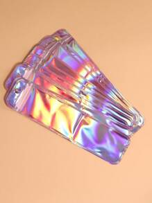 50pcs Rainbow Packing Bag Translucent Self Seal Pouches Iridescent Laser Zipper Bags For Glitter Charms Jewelry Earring Packaging