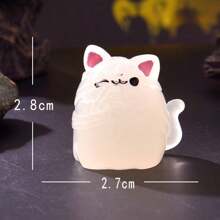 1/7pcs New Halloween Reaper Vampire Night Light Mini Landscape Ornament For Car Interior Decoration, Fairy Garden Accessory, Desk Decoration, Party Decoration - Multicolor - View 15