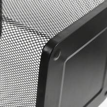 Bote De Basura Metalico De Malla Cuadrado Reforzado Oficina - Negro - Ver 2