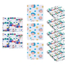 Monica's Class Cloth Diaper 5 Units 1 Pack+Monica's Class Bib 3 Units 1 Pack - 寶藍色 - 查看 2