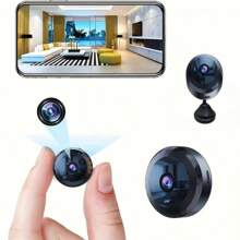 Mini WiFi Surveillance Camera, 2.4G WiFi Monitor Night Vision Motion Detection Camera, Family Security Camera, Monitoring Wide-Angle Detection IP Camera - Black - View 9