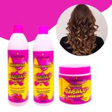 Babalu Gum Moisturizing Mask Shampoo Kit For Hair - Pink - View 5