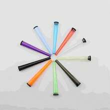 King Size 115mm Plastic Smoking Pipe And Horn-Shaped Smoking Storage Case Set, Pack Of 10 In Mixed Colors - Multicolor - View 7