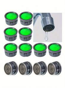 5/10/20pcs Plastic Faucet Aerators, 2.08cm Universal Tap Filter Nozzles, Bathroom Faucet Spouts Mesh, Water-Efficient Sink Accessories Kitchen Items Kitchen Accessories Kitchen Kitchen Tools - Multicolor - View 1