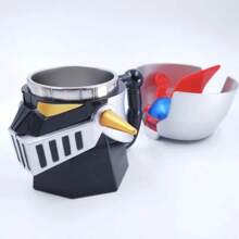 400ml Taza de anime, taza de café con tapa de acero inoxidable con el robot transformador de anime japonés MAZINGER Z, para oficina - multicolor - Ver 9