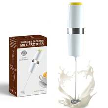 1 件强力电动奶泡器，迷你奶泡器，电池供电（不包括）不锈钢饮料搅拌机，手持电动搅拌机，适用于咖啡、拿铁、卡布奇诺、巧克力、抹茶、起泡器 - 彩色 - 查看 12