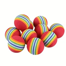 10 个彩虹球宠物玩具 - 让您的猫或小狗开心的有趣且多彩的方式！ - 彩色 - 查看 4