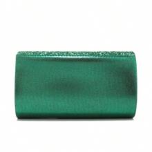 Glamorous Quiet Luxury Women's Elegant Sparking Evening Clutch Bags Diamonds Chain Strap Party Sequins Bracelet Necklace Earrings Set For Metal Crossbody Event Girl Bridal Perfect Wedding Dinner Prom  Banquet Gift Set - Green - View 5