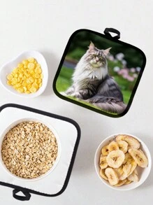 1 tấm thảm cách nhiệt hình ảnh tùy chỉnh, thảm cách nhiệt in ảnh thiết kế cá nhân, thảm cách nhiệt gia đình, thảm bàn ăn vuông, thảm cốc nước giải khát, thảm cốc cà phê, thích hợp cho bàn ăn và nhà bếp, đồ gia dụng, quà tặng lễ tạ ơn cho bạn bè trang trí nhà cửa Phụ kiện - trắng - Xem 9