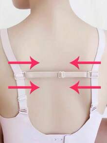 3 dây đeo yếm co giãn chống trượt dành cho nữ có hỗ trợ - Dây đeo vai ẩn - Kiểm soát phân cắt - Nhiều màu - Xem 7