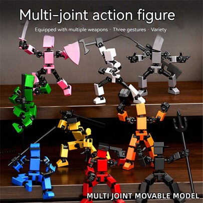 1 conjunto Novo Boneco Transformável de Descompressão de 5ª Geração Multi-Articulado, Brinquedo de Montagem DIY para Descompressão, Presente de Feriado, Brinquedo Antistresse para Mesa, Conjunto de Desmontagem e Montagem de Bonecas