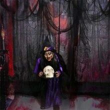 1pc Halloween Black Gauze Escape Room Decor, Đạo cụ chủ đề tiệc kinh dị, Bối cảnh, Giáng sinh - Nhiều màu - Xem 4